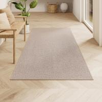 Alfombra Antideslizante de Yute Sintético 80x150 cm, Lavable a Máquina, para Salón, Dormitorio y Comedor, Color Marrón Camello - details 2