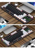 Teclado Mecánico De Juego Mini K620 RGB Con Retroiluminación Teclas Personalizables Y Hotswap USB Para PC Rosa Y Blanca - details 36