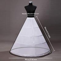 Petticoat Crinolina Vintage Slip Hoop Skirt Underskirt Para Traje De Boda Vestido Many Estilos De Poliéster Técnica Crocheted - details 7
