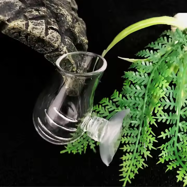 Decora Tu Acuario Con Mini Cristal Pot De Vidrio Para Tanque De Peces Plantas Colgantes Accesorios Para Acuarios Tamaño 2.2x3x5cm - 1