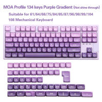 Nuevo Set De Keycaps MOA Gradient Grey PBT 134 Teclas Para Teclados Con Switches Cherry Gateron MX 5-lados Sublimación - details 11