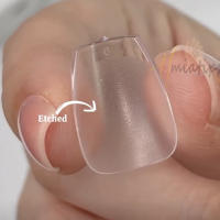 XXS Tiras De Gel Suave Para Extensión De Uñas En Forma De Cofia Sobremano Completo En Color Francés Herramienta De Manicura - details 1