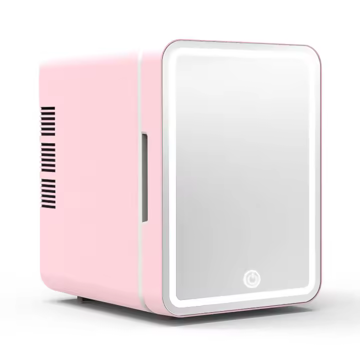 DAM. Refrigerador de belleza, mini nevera para maquillaje portátil de 6 litros, modo de iluminación espejo LED. Frio/Calor (2-65 gr C) 24x17x25 cm - 1