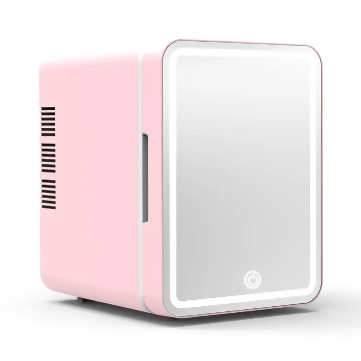 DAM. Refrigerador de belleza, mini nevera para maquillaje portátil de 6 litros, modo de iluminación espejo LED. Frio/Calor (2-65 gr C) 24x17x25 cm - 1