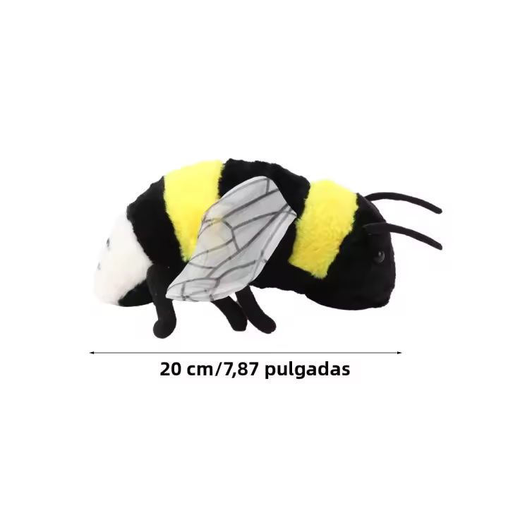 Peluche De Abeja Realista En Tamaño Pequeño Y Grande Juguete De Peluche Suave Para Niños Aficionados a Los Insectos Decoración Para El Hogar Material De Algodón Relleno De Poliéster - 1