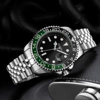 Reloj De Lujo Para Hombre Calidad Superior Reloj De Pulsera De Acero Inoxidable Para Negocios Con Fecha Automática Y Manecillas Luminosas Resistente Al Choque Y Agua Regalo Ideal - details 4