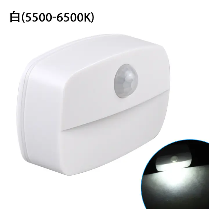 Luz Nocturna LED Con Sensor De Movimiento Para Interior Pega En La Pared Iluminación Para Pasillo Escalera Baño Armario Dormitorio Batería Operada Luz Rectangular - 1