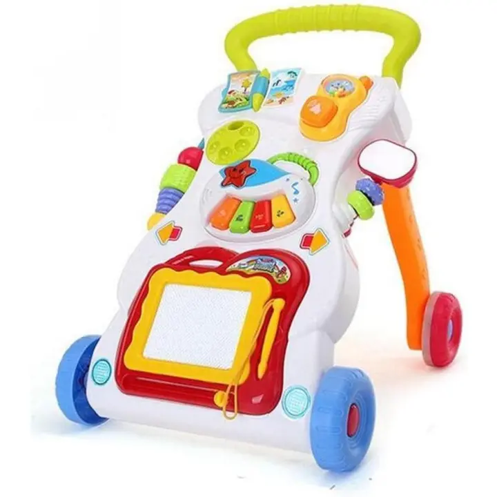 Andador y mesa para bebé 2 en 1 Andador musical Juguetes para tirar y girar Andador para bebé My First Walker - 1