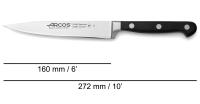 ARCOS Opera - Cuchillo Fileteador (160 mm) - Acero Inoxidable Forjado Nitrum® - Mango Negro de Polioximetileno (POM) - 225900 - details 0