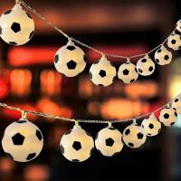 Cadena De Luces De Fútbol Con 10/20 LED Para Decoración De Habitaciones Y Restaurantes Luz Atmosférica Creativa Piloto Asumida Para Ventanas Y Fiestas Navideñas - details 8