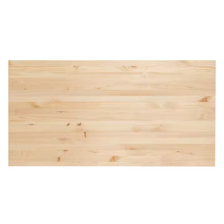 Tablero de madera maciza de pino para escritorio (120x60cm), 1,8 cm grosor - 1