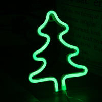 Luz De Neón LED Para Decoración Interior Adecuada Para Navidad Cumpleaños Dormitorios Bodas Bares Clubs Hogares Forma De Árbol De Navidad Material ABS - details 10