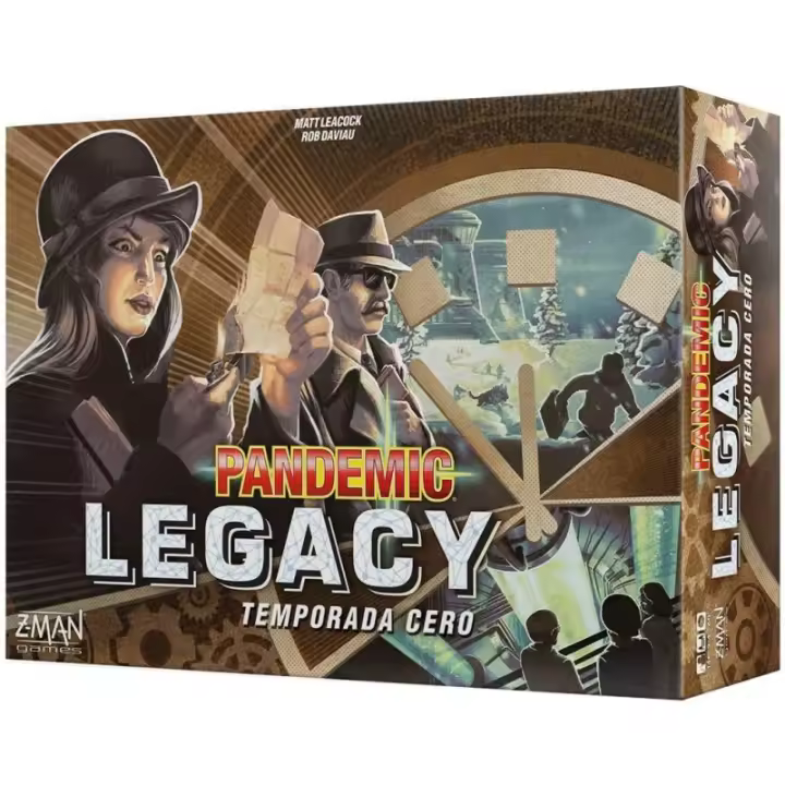 Pandemic Legacy Temporada 0 Z-Man Games Juego de Mesa Cooperativo de Estrategia para Adultos y Jóvenes | A Partir de 14 Años | De 2 a 4 Jugadores | 60 Minutos por Partida | Español - 1