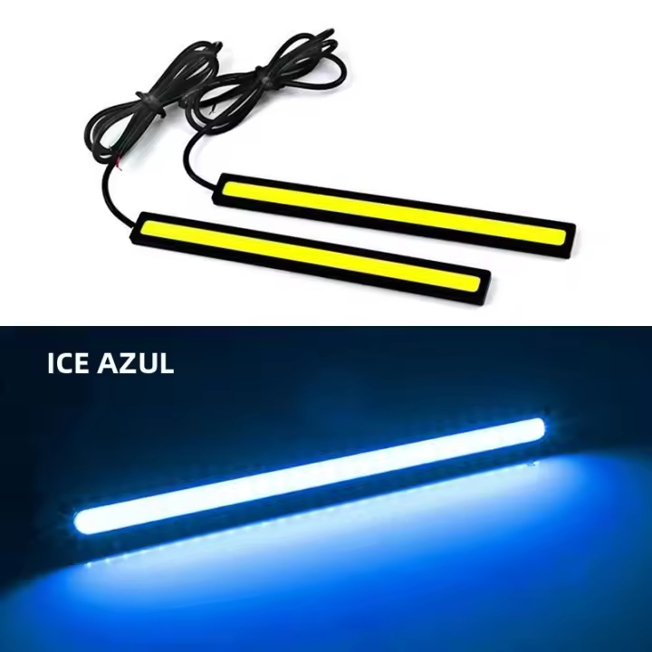 Luz Diurna LED Ultra Delgada Y Brillante Para Coche COB Consumo Bajo 12V Lámpara De Conducción Y Niebla Universal - 1