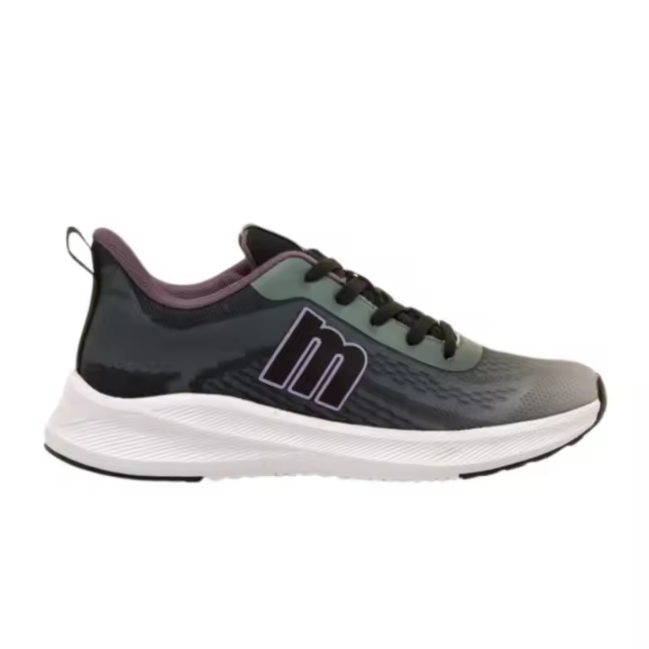Mustang - Zapatillas para Mujer - Negro con Toques Lilas - Somo Deportivas de Plataforma - 1