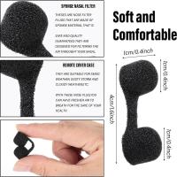10pcs Filtros De Nariz Desechables Espuma Negro Filtros De Polvo Suaves Protección Contra Polvo Para Rostro - details 1