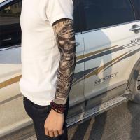 1Pcs Protección Solar Deportiva Para Hombres Manguitos De Brazo Con Estampado De Flores Y Tatuajes Cubierta Para Baloncesto Y Exterior - details 6