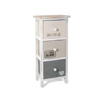 Gerimport Cajonera de madera 3 cajones Home 20x26x63cm - details 0
