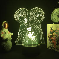 Figura De Anime Tokyo Revengers Lámpara 3D De Acrílico Iluminada Para Decoración De Habitación De Niños Regalo De Cumpleaños Luz Nocturna Con Control Remoto - details 0