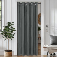 Cortinas De Veludo Aislantes Térmicas Para Puerta Individual Cortinas Colgantes Para Escalera Cocina Sala De Estar Modernas Con Anillos - details 6