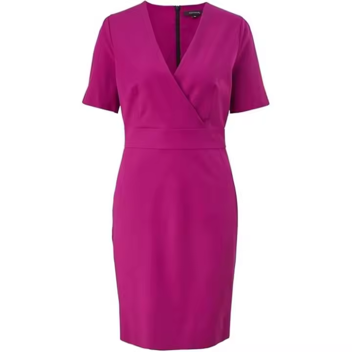 Comma Vestido Corto Ocasiones Especiales 4487 Rosa Oscuro, 36 - 1