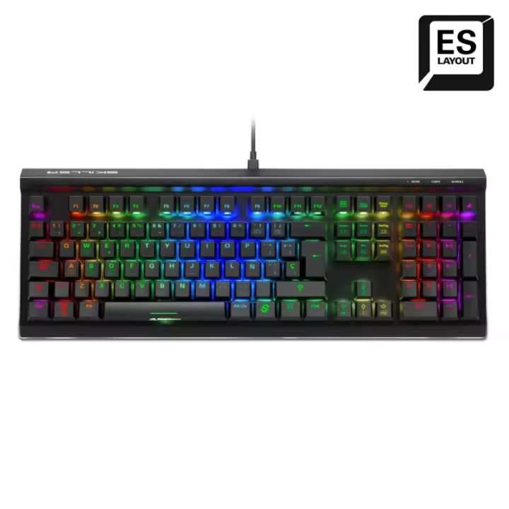 Sharkoon - SKILLER SGK60 teclado Juego USB QWERTY Español Negro - 4044951033515 4044951033515 - 1