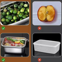 Caja De Alimentos Airtight De Acero Inoxidable 304 Caja De Almuerzo Bento Con Tapa Caja De Guardaño Para Picnic Y Camping - details 8