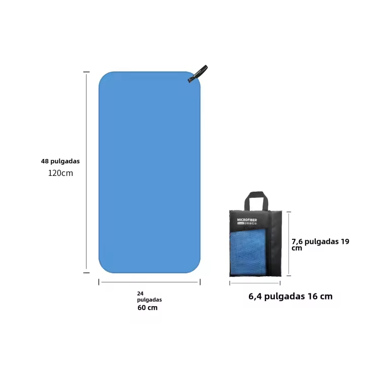 Toalla De Microfibra Mutao Con Bolsa De Malla Para Secado Rápido Absorbente Ideal Para Camping Gimnasio Yoga Senderismo - 1