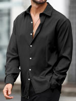 Chaqueta De Punto Para Hombre En Colores Negro Y Blanco Estilo Casual Cuello En V Con Botones Completa De Manga Larga - details 5