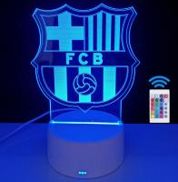 Lampara 3D + mando futbol club Barcelona Nuevo , envio 24h - details 3