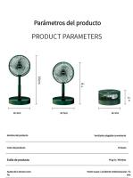 Ventilador pequeño, recargable, de larga duración, USB, telescópico, plegable, vertical, eléctrico, para exteriores, de pie - details 8