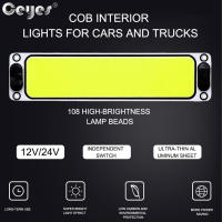 Luz De Interior Para Coche Ceyes Universal 12V-24V 12W Luz LED Panel 108SMD COB Lectura Impermeable Bombilla Lámpara Para Camión - details 3