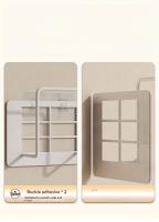 Estante De Pared Para Router De Hierro Multiuso Para Oficina Hogar Y Cama Almacenamiento De Caja De Router WiFi Instalación Fácil Sin Taladro - details 1
