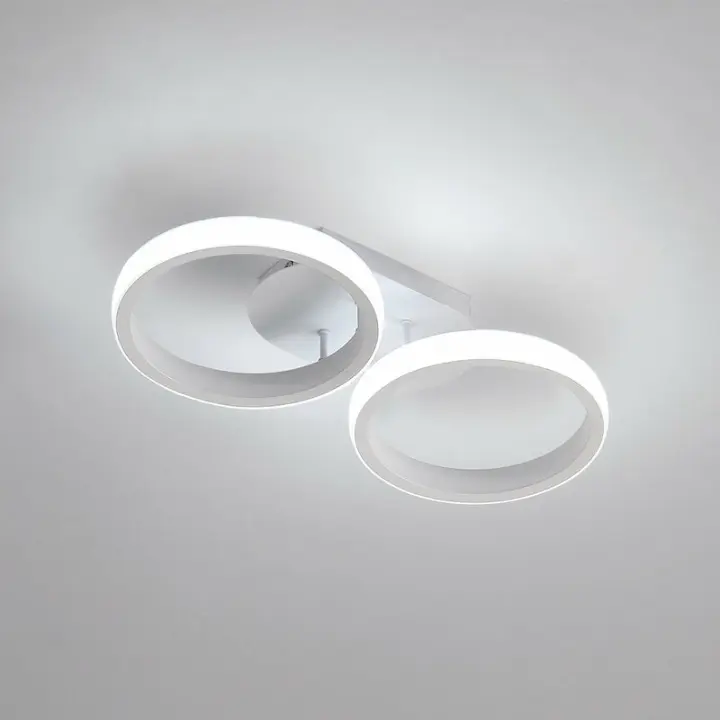 Lámparas de techo LED para sala de estar, dormitorio, comedor, cocina, color blanco frío, estilo moderno, 20W ,1650LM - 1