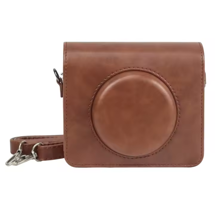 Bolso De Cuero PU Para Cámara Instantánea Kodak Mini Shot 3 Retro Con Correa Protectora Total Con Botón De Presión - 1