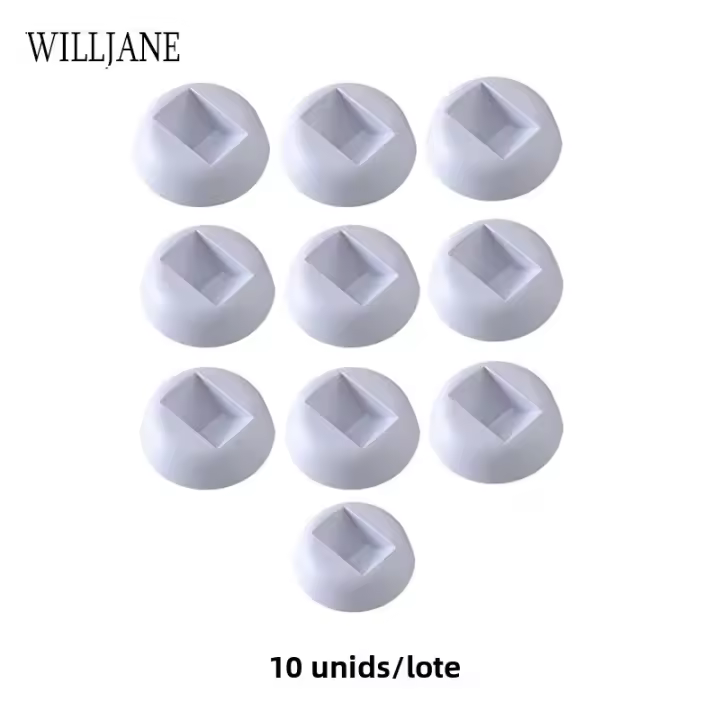 Organizador De Joyas Transparente Pack De 10 Casas De Plástico PE Para Almacenamiento Antioxidante Estuche De Exhibición Flotante 3D - 1
