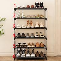 Gancho Para Zapatos De 6/7 Niveles Plegable Y Espacioso En Negro Para Guardar Ropa En Entradas Pasillos Y Armarios - details 6