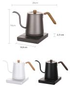 Hervidor Eléctrico De 800ml Con Cuello De Ganso Y Control De Temperatura Tetera Inteligente Para Café Rápida Calentamiento 1000W 110V/220V - details 13