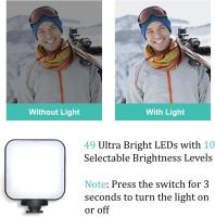 Microfono con soporte + luz KD-49/20 Kit de vlogging para iPhone, Android con trípode, 36 luces LED, kit de inicio de YouTube con mini micrófono para transmisión en vivo, videollamadas - details 2