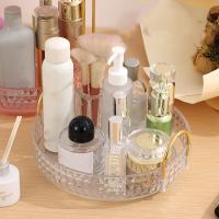 Caja De Maquillaje Multifuncional Con Cargador Giratorio Y Cajones Transparente Organizador De Productos De Cuidado De La Piel Para Escritorio - details 0