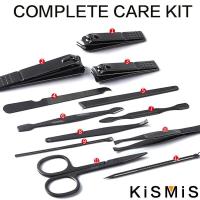 KISMIS Kit Profesional De Manicura Cortauñas En Acero Inoxidable Portátil Y Duradero Con Tijeras Y Cortauñas Para Cuidado De Las Uñas - details 2