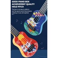 Ukelele Clásico De 4 Cuerdas Mini Para Niños Juguete Simulación Guitarra Infantil Principiante Iluminación Musical Pequeña Guitarra Para Entretenimiento - details 4