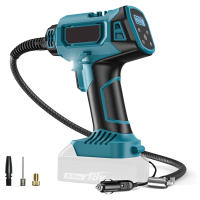 Bomba inflable inalámbrica con pantalla Digital, herramienta neumática eléctrica portátil para coche, batería Makita de 18V, sin batería - details 0