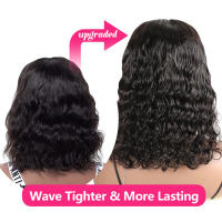 Pelucas De Cabello Humano Sin Pegamento Bob 180% Densidad Onda Corporal Frontal De Encaje 4x4 Pre Escobilladas Listas Para Usar Color Transparente Tamaño Promedio - details 1