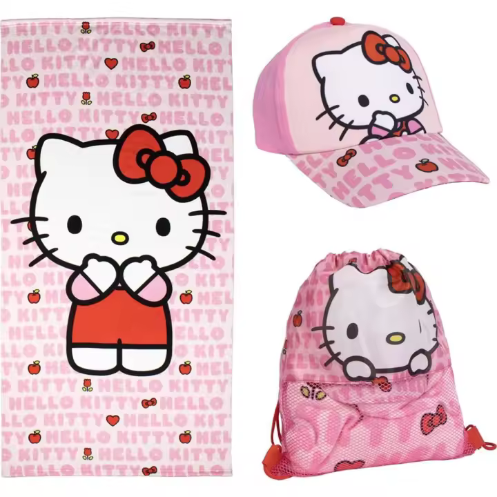 Toalla Set Saquito Hello Kitty (Cerdá 2200010470) - 1