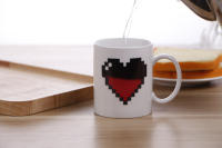 Taza De Café Cerámica Cambio De Color En Forma De Corazón De Durazno 330ML Diseño Creativo Regalo Preferido Para El Día Del Amor Taza Mágica Para Bebidas - details 5