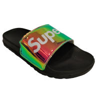 Chanclas Mujer Green+Circle Super Negro Espuma. Diseño exclusivo. Iridiscente - details 0