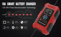Cargador De Batería 10A Para Coche SUV Motocicleta Camión 12V 10A 24V 5A Reparación De Pulso Para Batería GEL Humedal Seco Ácido Lead - details 1
