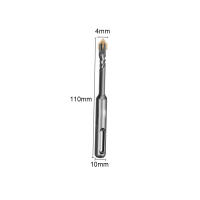 Broca De Martillo Eléctrico Cruzada 110mm Con Cuatro Borde De Aluminio Para Perforación En Hormigón Paredes Y Granito Marfil SDS plus - details 0