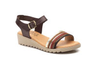 AE-209 Marrón  Hecho en España Sandalias Mujer Piel Marrón Numeración: 36-41 Marca: Alto Estilo Color: Marrón sandalia muy comoda con cuña bajita muy comoda ideales para verano - details 0